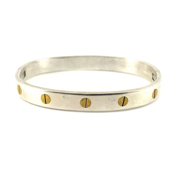 Vintage Taxco Mexico TB-94 Sterling Silver 925 Bangle Bracelet - Picture 2 of 3